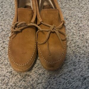 UGG Tan Suede Moccasins